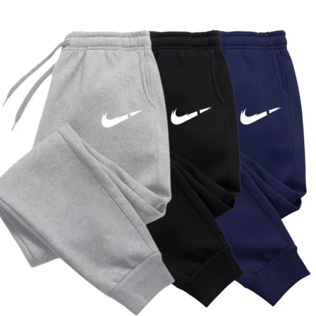 Printed logo pants, men's fashion sport pants, drawstring sport pants, casual loose pants, wholesale sport pants