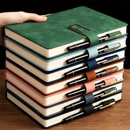 Personalized Vintage A5 Leather Notebook Soft Cover Ideal for Business Meetings College Life Journal Writing