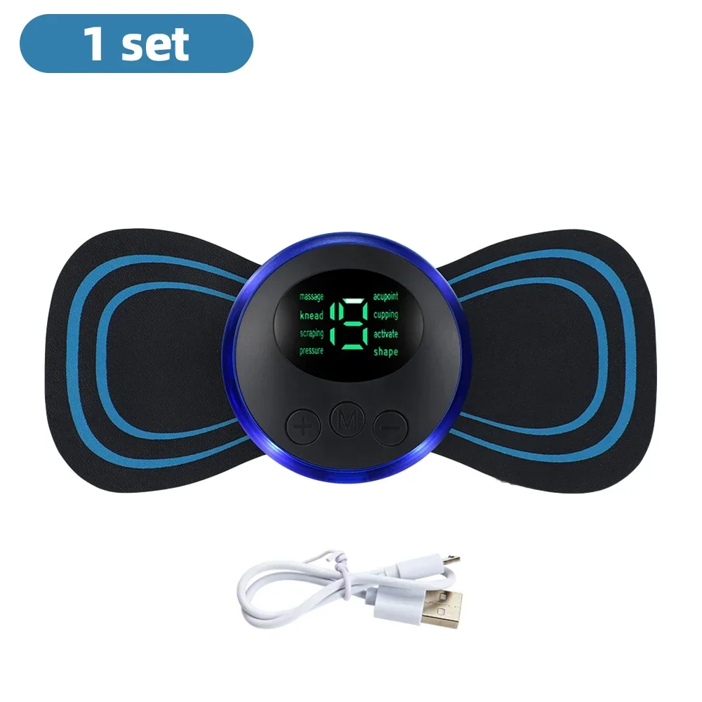 Electric Neck Massager EMS Muscle Massage Stimulator Low Frequency Instrument Back Cervical Calf Patches Pain Joints Mini Device - Image 8