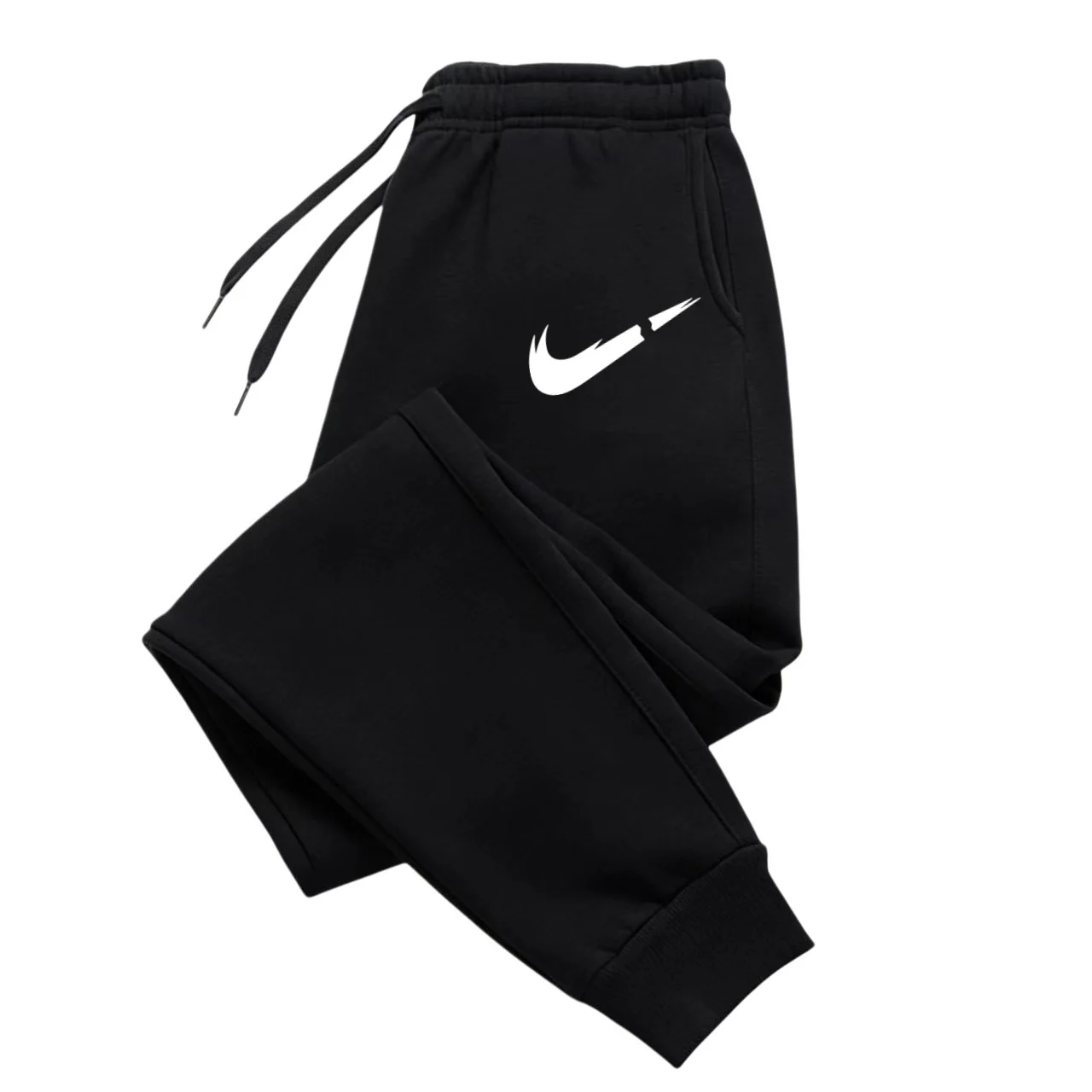 Printed logo pants, men's fashion sport pants, drawstring sport pants, casual loose pants, wholesale sport pants - Image 2