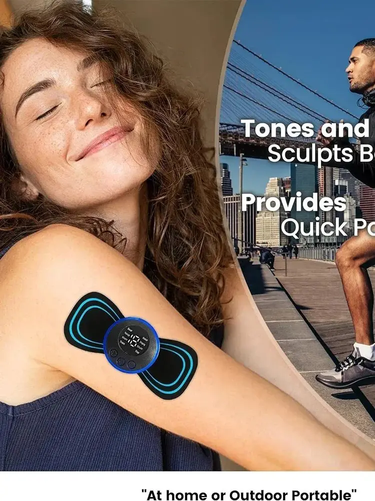 Electric Neck Massager EMS Muscle Massage Stimulator Low Frequency Instrument Back Cervical Calf Patches Pain Joints Mini Device - Image 3