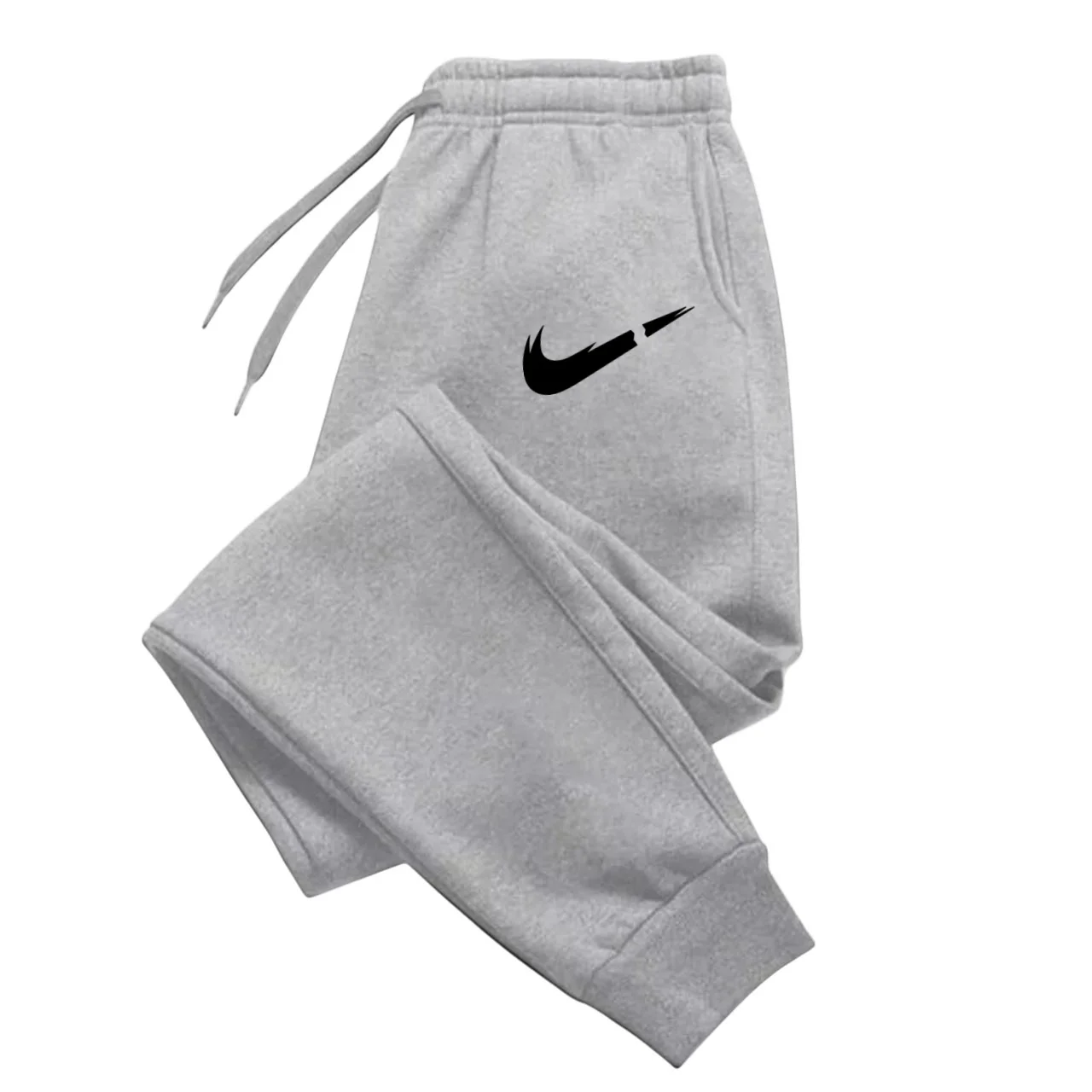 Printed logo pants, men's fashion sport pants, drawstring sport pants, casual loose pants, wholesale sport pants - Image 4