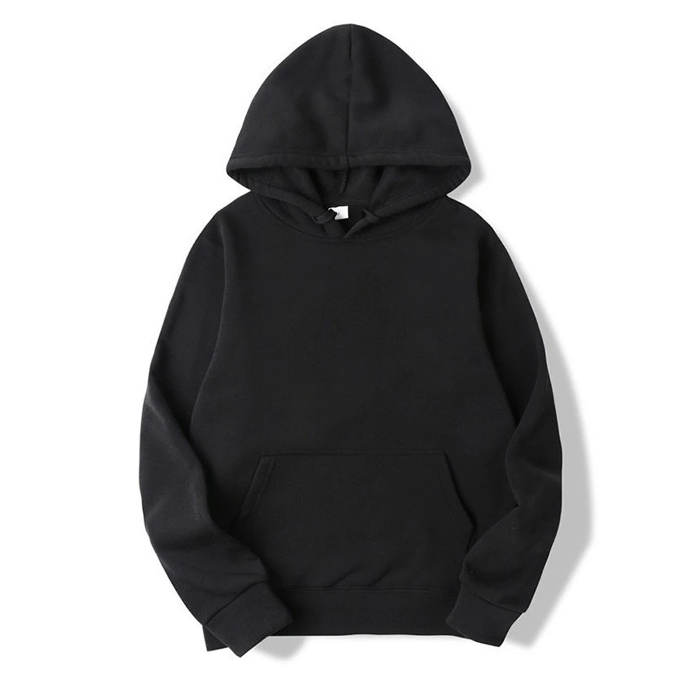 Men's Hoodies Women Pullover Spring Autumn Casual Hoodie Sweatshirts Solid Color Hoodies Oversize Black Sweatshirt For Male - Image 16