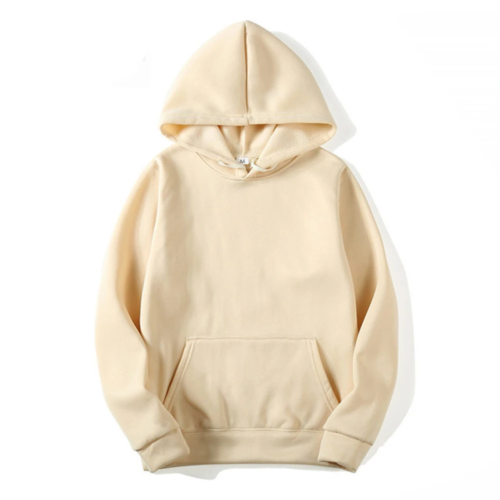 Men's Hoodies Women Pullover Spring Autumn Casual Hoodie Sweatshirts Solid Color Hoodies Oversize Black Sweatshirt For Male - Image 7