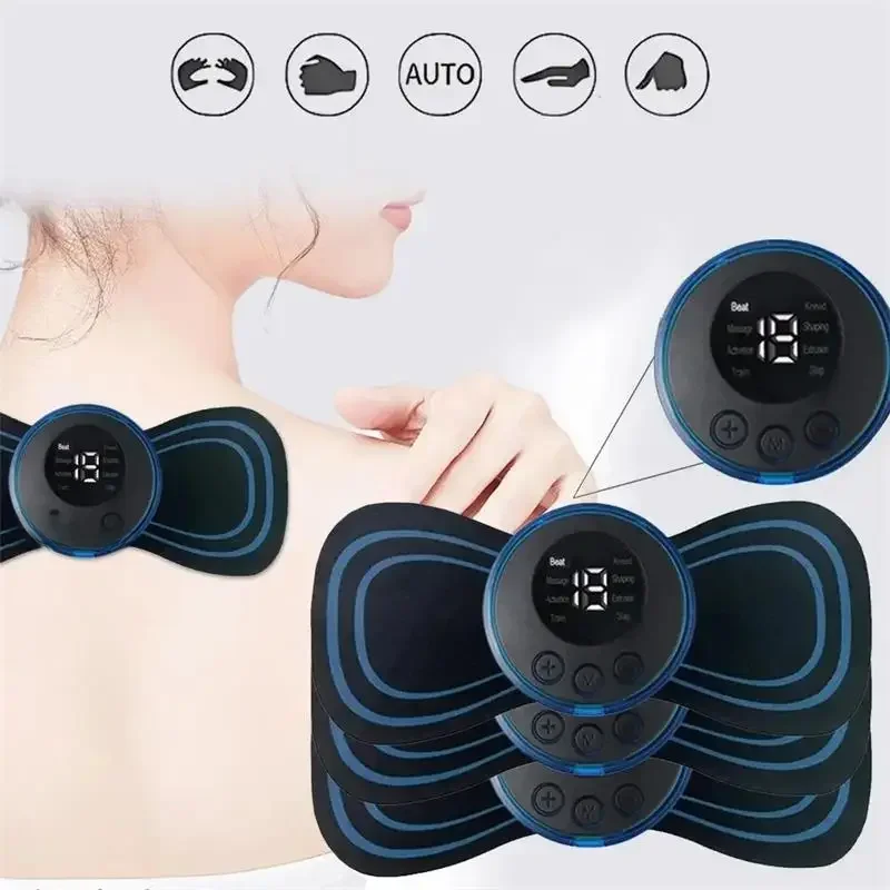 Electric Neck Massager EMS Muscle Massage Stimulator Low Frequency Instrument Back Cervical Calf Patches Pain Joints Mini Device - Image 5