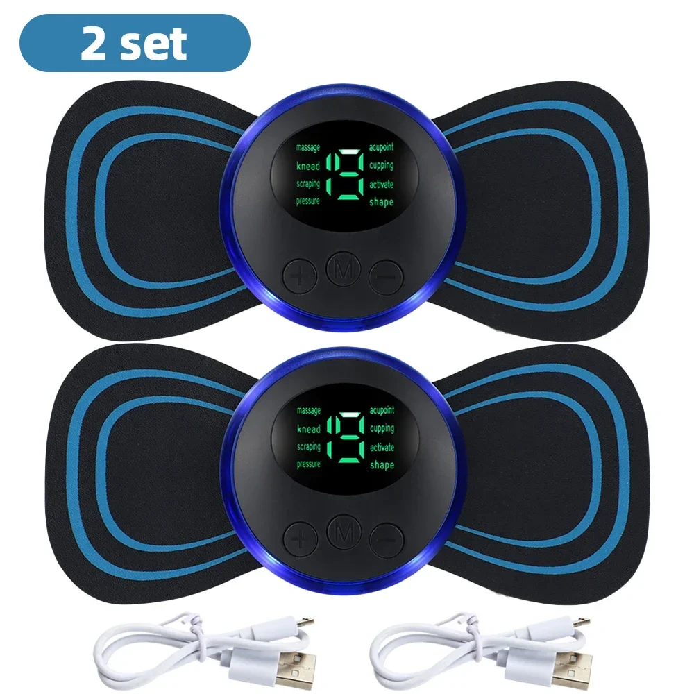 Electric Neck Massager EMS Muscle Massage Stimulator Low Frequency Instrument Back Cervical Calf Patches Pain Joints Mini Device - Image 7