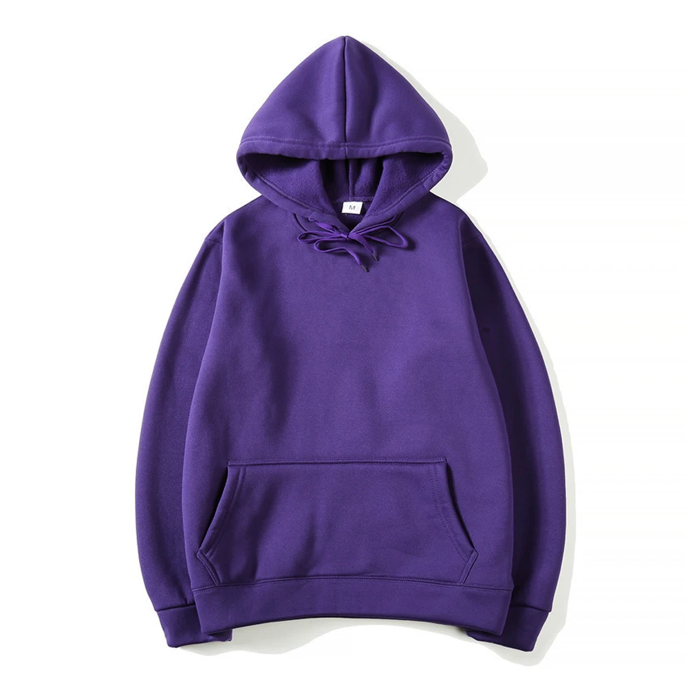 Men's Hoodies Women Pullover Spring Autumn Casual Hoodie Sweatshirts Solid Color Hoodies Oversize Black Sweatshirt For Male - Image 15