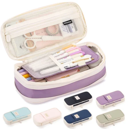 Kawaii Pencil Cases Large Capacity Pencil Bag Pouch Holder Box for Girls Office Students Organizer School Stationery Supplies