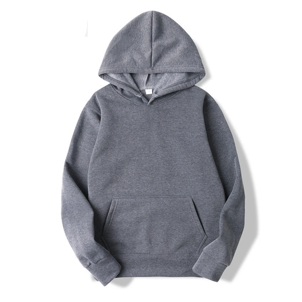 Men's Hoodies Women Pullover Spring Autumn Casual Hoodie Sweatshirts Solid Color Hoodies Oversize Black Sweatshirt For Male - Image 8