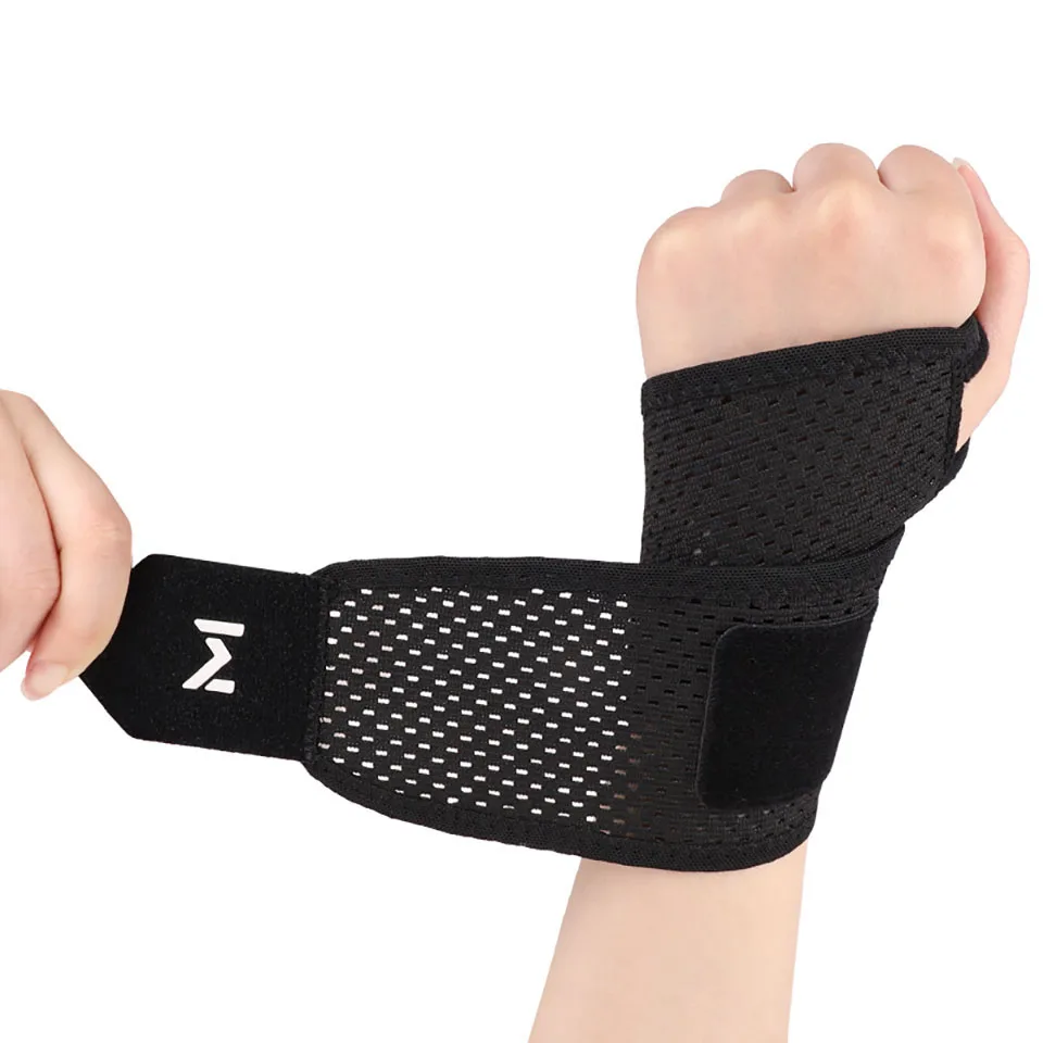 GTUBIKE 1PCS Breathable Wrist Support Brace for Gym/Work - Adjustable Compression Sleeve, Arthritis & Carpal Tunnel Relief - Image 9