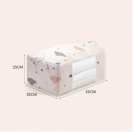 Large Capacity Clothes Storage Bag Organizer With Reinforced Handle Suitable For Blankets Bedding Foldable With Sturdy Zipper - Image 10