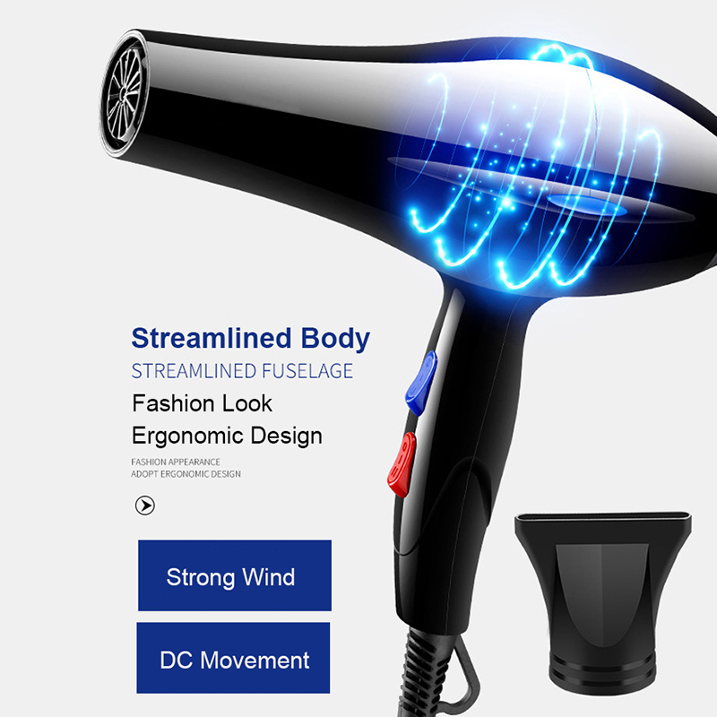 Hair Dryer 2200W Professional Powerful Hair Dryer Fast Heating Hot And Cold Adjustment Ionic Air Blow Dryer with Air Collecting - Image 10
