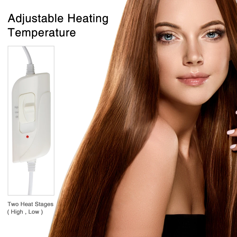 Thermal Treatment Hair Cap Heating Hair Steamer Nourishing Care Accessories Bonnets for Women Hair Dryer Home Spa Salon Styling - Image 4
