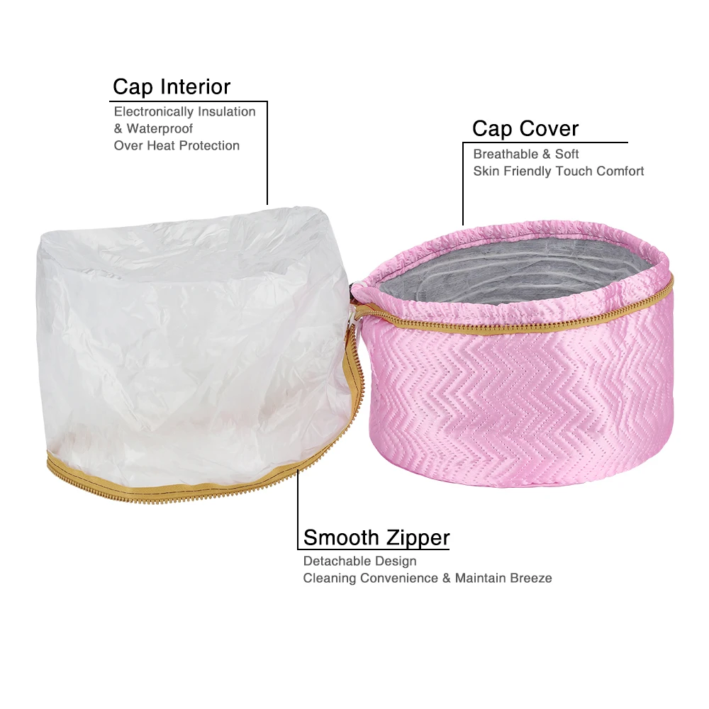 Thermal Treatment Hair Cap Heating Hair Steamer Nourishing Care Accessories Bonnets for Women Hair Dryer Home Spa Salon Styling - Image 5