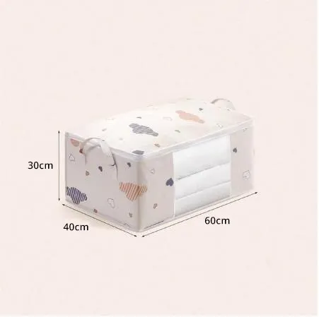 Large Capacity Clothes Storage Bag Organizer With Reinforced Handle Suitable For Blankets Bedding Foldable With Sturdy Zipper - Image 7